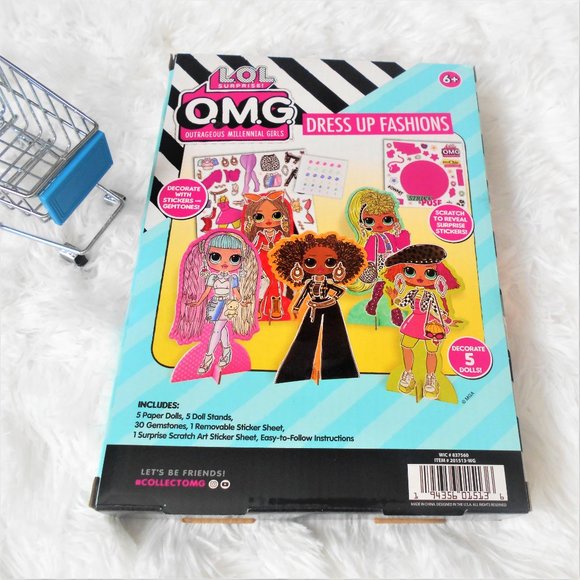 LOL Surprise OMG Dress Up Fashions Paper Dolls Set - Picture 5 of 13